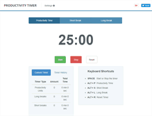 Tablet Screenshot of productivitytimer.com